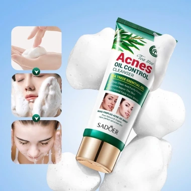 Sadoer Sữa Rửa Mặt Tinh Chất Trà Xanh Vitamin - Kiểm Soát Dầu, Ngừa Mụn, 65k 3 Sadoer Sữa Rửa Mặt Tinh Chất Trà Xanh Vitamin - Kiểm Soát Dầu, Ngừa Mụn, 65k 3