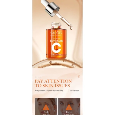 SADOER Vitamin C 5 Lần Dưỡng Ẩm Phục Hồi Da - Tinh Chất Đa Tác Dụng, Giá 42.680₫ 7