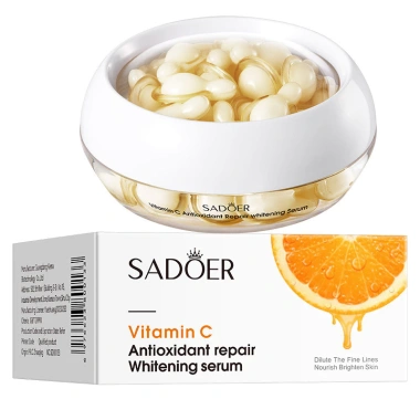 Sadoer Vitamin C Antioxidant Repair Whitening Serum Capsule 30 viên dưỡng sáng da, giảm nám, giá ưu đãi 68.100đ