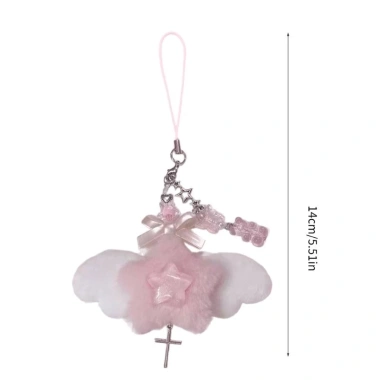 SADYUELE Dây xích điện thoại handmade đính hạt cánh nơ - Túi quyến rũ, thời trang, chỉ 44.527₫ 2