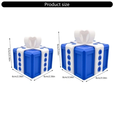 SADYUELE Hộp Vui Nhộn In 3D Có Ốc Vít - Mở Quirky Bảo Quản Trượng Tai Nghe 138.411 VND