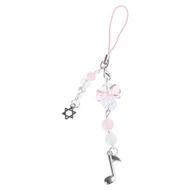 SADYUELE Nơ Dây Điện Thoại Trái Tim Acrylic, Khóa Móc Hoa Hồng, Dây Đeo Độc Đáo, Giá 40.798 VND