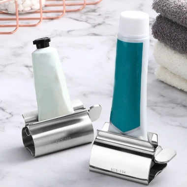 Sadyuele Thép không gỉ - Cán Ống Đánh Răng, Máy Bóp Sữa Rửa Mặt Tay, Kem Xoay Holde, Giá chỉ 93.834₫ 3