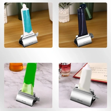 Sadyuele Thép không gỉ - Cán Ống Đánh Răng, Máy Bóp Sữa Rửa Mặt Tay, Kem Xoay Holde, Giá chỉ 93.834₫ 6