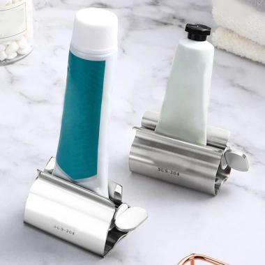 Sadyuele Thép không gỉ - Cán Ống Đánh Răng, Máy Bóp Sữa Rửa Mặt Tay, Kem Xoay Holde, Giá chỉ 93.834₫ 8