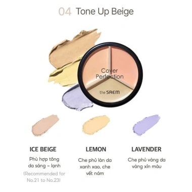 Saem Cover Perfection Triple Pot Concealer SPF28 PA+ 4.5g Triệt Sắc Giá 250k 8 Saem Cover Perfection Triple Pot Concealer SPF28 PA+ 4.5g Triệt Sắc Giá 250k 8