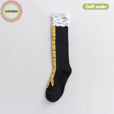 SaFenH 1 Cặp 3D Ngộ Nghĩnh Chân Gà Đầu Gối Tất Cao - Giá ưu đãi 55.296 VND 8