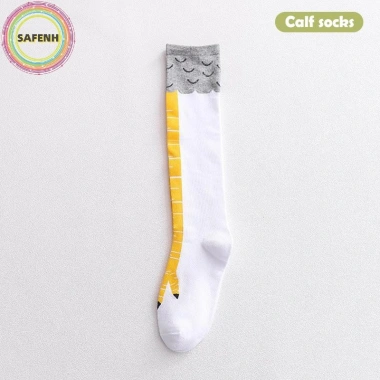 SaFenH 1 Cặp 3D Ngộ Nghĩnh Chân Gà Đầu Gối Tất Cao - Giá ưu đãi 55.296 VND 9
