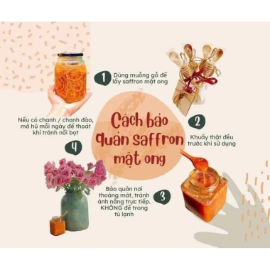 Saffron Ngâm Mật Ong Iran Chính Hãng - Giá Ưu Đãi 450.000 VNĐ - Saffron Tây Á 6