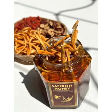 Saffron Ngâm Mật Ong và Đông Trùng Hạ Thảo Beebeauty, ngủ ngon sâu giấc, giảm 20%, chính hãng