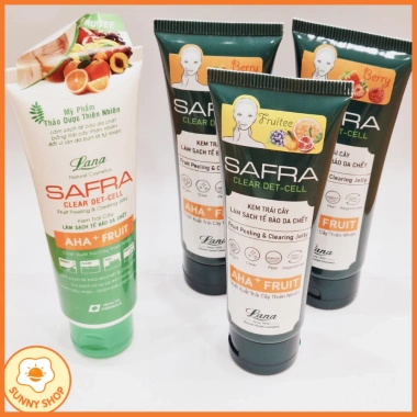 SAFRA CLEAR DETCELL 80g - Kem làm sạch tế bào chết Lana, da sáng mịn, giá 112.000đ