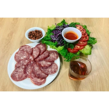 Salami hun khói vị tiêu Chekizobo Premium 350g - Xúc xích lạp xưởng khô Nga, giảm giá chỉ 225.000 VND