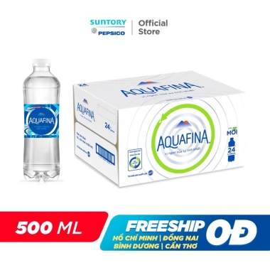 SALE 3.3: Thùng 24 chai Aquafina 500ml - Nước tinh khiết, giá chỉ 131.000 VND 4