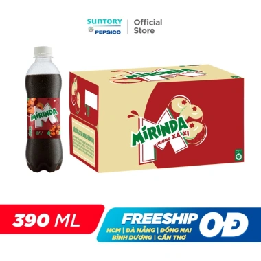SALE 3.3 Thùng 24 chai Mirinda Xá Xị 390ml - Giải khát thơm ngon, chỉ 172.000₫