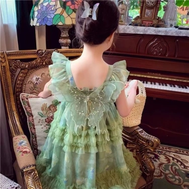 SALE 50% Váy công chúa bé gái lưới và nơ lông tơ siêu mềm 2.025 giá 280.600₫