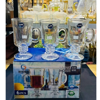 SALE Bộ 6 Cốc Ly Thủy Tinh Libbey Irish Coffee 230ml - Cafe cốt dừa, sinh tố, nước ép LXZB22