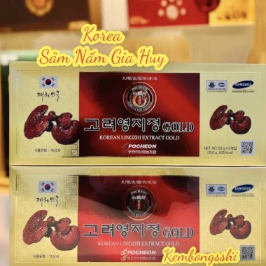 SALE Cao Linh Chi Đỏ Hàn Quốc 5 Lọ 50gr - Giá 559k, dưỡng sức tăng sinh lý