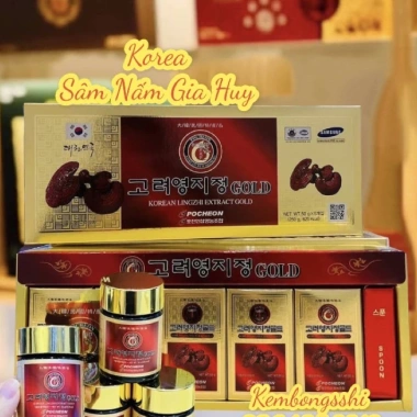 SALE Cao Linh Chi Đỏ Hàn Quốc 5 Lọ 50gr - Giá 559k, dưỡng sức tăng sinh lý