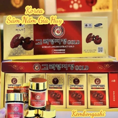 SALE Cao Linh Chi Đỏ Hàn Quốc 5 Lọ 50gr - Giá 559k, dưỡng sức tăng sinh lý