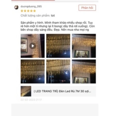 [Sale] Đèn LED trang trí rủ 7m 30 sợi + nháy mành rủ 24 sợi, có phích nối, rắc nối – giá chỉ 65.000₫ 9