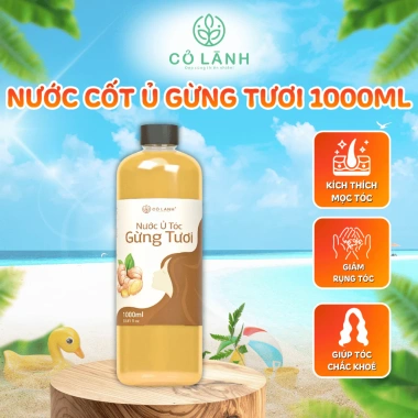 Sale Đón Tết Ủ Tóc Gừng Tươi - Kích Mọc Tóc, Giảm Rụng, Ngứa và Gàu, Cỏ Lành 75K