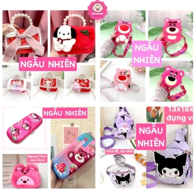 SALE ĐỒNG GIÁ 29K - Phụ kiện Túi, Ba lô, Hộp bút, Bình nước xinh cho bé gái