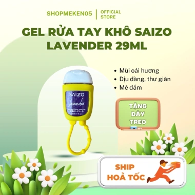 SALE Gel Rửa Tay Khô Saizo 29ml Lỗi Nhẹ - Tặng Dây Treo, Giá Chỉ 29.000₫ 7