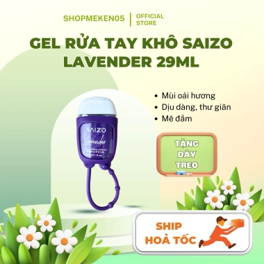 SALE Gel Rửa Tay Khô Saizo 29ml Lỗi Nhẹ - Tặng Dây Treo, Giá Chỉ 29.000₫ 8