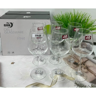 Sale Khủng Bộ 6 Ly Rượu Vang 129k Thiết Kế Sang Trọng Chống Nứt Tiệc Nhỏ 3