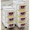 SALE MẠNH Kệ Đa Năng 3-5 Tầng Có Bánh Xe - Giá Đựng Đồ Chống Bụi, Spa, Văn Phòng, Bỉm Sữa 425k 7