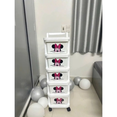 SALE MẠNH Kệ Đa Năng 3-5 Tầng Có Bánh Xe - Giá Đựng Đồ Chống Bụi, Spa, Văn Phòng, Bỉm Sữa 425k