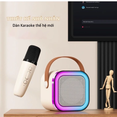 [SALE MẠNH] Loa Bluetooth Karaoke K12 10W, bảo hành 12 tháng, 2 mic không dây 6