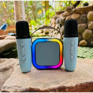 [SALE MẠNH] Loa Bluetooth Karaoke K12 10W, bảo hành 12 tháng, 2 mic không dây 9