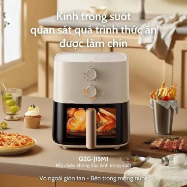 SALE Nồi chiên không dầu Bear 5L 1.500W điều chỉnh nhiệt thời gian núm cơ, BH 12 tháng - Giá chỉ 1.035.000₫ 2