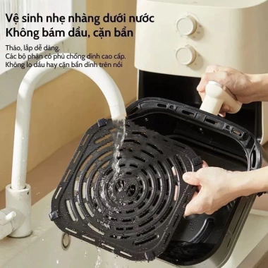 SALE Nồi chiên không dầu Bear 5L 1.500W điều chỉnh nhiệt thời gian núm cơ, BH 12 tháng - Giá chỉ 1.035.000₫ 8