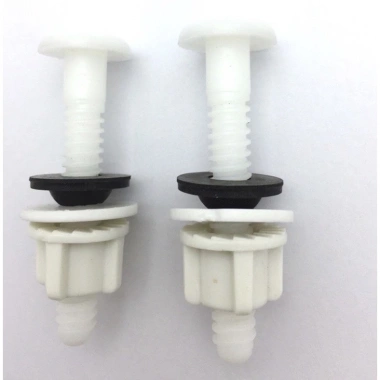 Sale Ốc vít nối két nước và thân bồn cầu - Bộ 2 ốc vít nhựa, giá sỉ 20.900₫