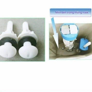 Sale Ốc vít nối két nước và thân bồn cầu - Bộ 2 ốc vít nhựa, giá sỉ 20.900₫