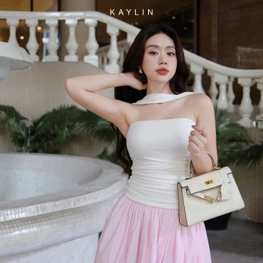SALE SỐC Áo Kaylin nhúng eo phối dây cotton lụa mát mẻ - Sang trọng, giá 146k 5 SALE SỐC Áo Kaylin nhúng eo phối dây cotton lụa mát mẻ - Sang trọng, giá 146k 5
