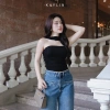 SALE SỐC Áo Kaylin nhúng eo phối dây cotton lụa mát mẻ - Sang trọng, giá 146k 8