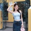 [SALE SỐC] Áo ống Kaylin cúp ngực nơ xinh, thun lụa co giãn mát mẻ - 137k