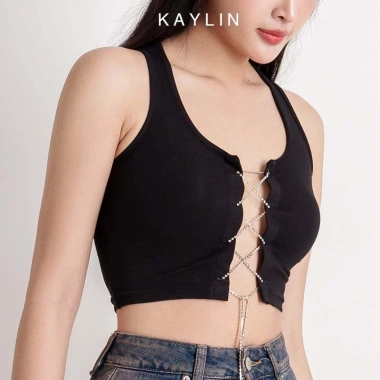 [SALE SỐC] Áo thun Kaylin ba lỗ phối dây N1.948 - Giá 134k, chất thoáng, trẻ trung 2