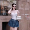 SALE SỐC Bodysuit Kaylin đan dây nơ, thun cotton co giãn ôm form gợi cảm - 164k