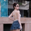 SALE SỐC Bodysuit Kaylin đan dây nơ, thun cotton co giãn ôm form gợi cảm - 164k 3