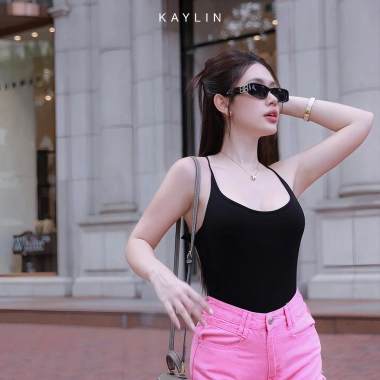 SALE SỐC Bodysuit Kaylin đan dây nơ, thun cotton co giãn ôm form gợi cảm - 164k 7