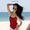 [SALE SỐC] Bodysuit Kaylin hai dây viền thun co giãn - Đi biển, tiệc, giá 158k 2