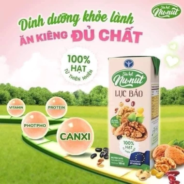 Sale Sốc Sữa Hạt Lục Bảo Nu_nut 1t 48h 180ml - Giá 209.000đ cho cả gia đình