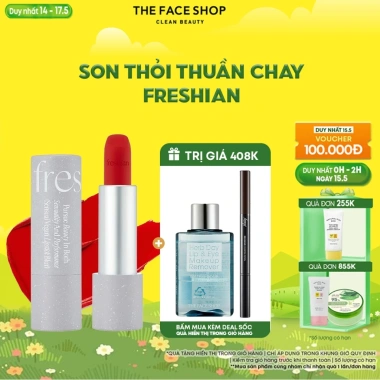 [SALE] Son Thỏi Freshian Thuần Chay Vegan Blur 3.3g - Mịn Môi, Giá 569k