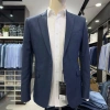 SALE TẾT Áo blazer nam Owen 2 lớp màu xanh đậm regular fit 1 khuy giảm giá 19% 4