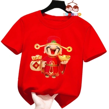 Sale Tết Áo Thun Trẻ Em Thần Tài Cầm Thoải Vàng Túi Vàng 6-30kg Giá Ưu Đãi 100.333đ 6