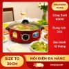 Sale Tết Nồi Lẩu Điện Đa Năng 30cm 3L 800W Chống Dính Chiên Xào Rán Nấu Giá 350k